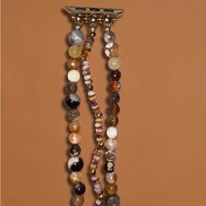 Beautiful Stone and Gold Apple Watch Band